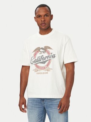 T-shirt męski młodzieżowy Guess Jeans ze sklepu: MODIVO w kategorii: T-shirty męskie - zdjęcie WP-EBWP-BKLVO-LN0_0000306142640