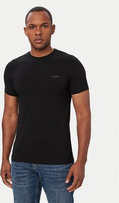 T-shirt męski casual Guess ze sklepu: MODIVO w kategorii: T-shirty męskie - zdjęcie WP-EBWP-BKLVO-LN0_0000306142695