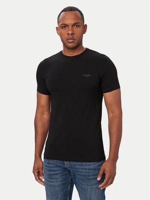 T-shirt męski casual Guess ze sklepu: MODIVO w kategorii: T-shirty męskie - zdjęcie WP-EBWP-BKLVO-LN0_0000306142695