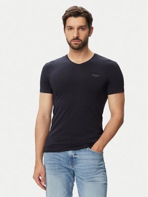 T-shirt męski casual Guess ze sklepu: MODIVO w kategorii: T-shirty męskie - zdjęcie WP-EBWP-BKLVO-LN0_0000306142725
