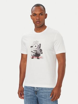 T-shirt męski na wiosnę Guess ze sklepu: MODIVO w kategorii: T-shirty męskie - zdjęcie WP-EBWP-BKLVO-LN0_0000306142992