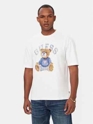Guess - T-shirt męski młodzieżowy ze sklepu: MODIVO w kategorii: T-shirty męskie - zdjęcie WP-EBWP-BKLVO-LN0_0000306143005