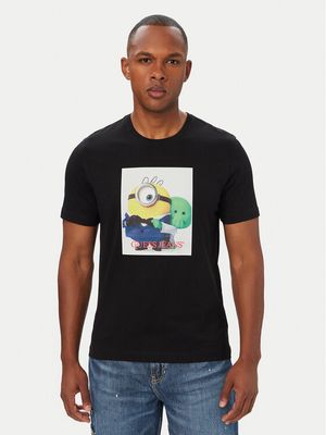 T-shirt męski na wiosnę Guess Jeans ze sklepu: MODIVO w kategorii: T-shirty męskie - zdjęcie WP-EBWP-BKLVO-LN0_0000306143012
