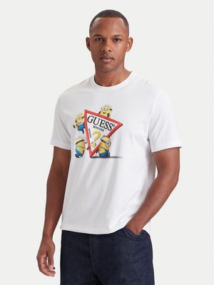 T-shirt męski w stylu młodzieżowym Guess Jeans ze sklepu: MODIVO w kategorii: T-shirty męskie - zdjęcie WP-EBWP-BKLVO-LN0_0000306143074