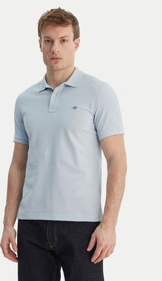 T-shirt męski casualowy Gant ze sklepu: MODIVO w kategorii: T-shirty męskie - zdjęcie WP-EBWP-BKLVO-LN0_0000306143678