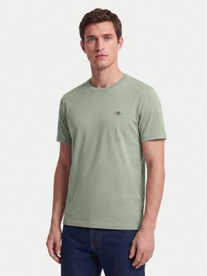 T-shirt męski Gant ze sklepu: MODIVO w kategorii: T-shirty męskie - zdjęcie WP-EBWP-BKLVO-LN0_0000306143876