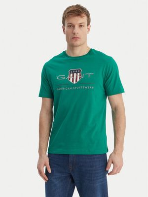 T-shirt męski młodzieżowy na wiosnę Gant ze sklepu: MODIVO w kategorii: T-shirty męskie - zdjęcie WP-EBWP-BKLVO-LN0_0000306143975