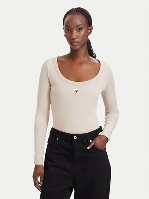Bluzka damska casualowa Guess ze sklepu: MODIVO w kategorii: Bluzki damskie - zdjęcie WP-EBWP-BKLVO-LN0_0000306147287