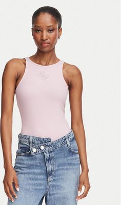 Bluzka damska Guess ze sklepu: MODIVO w kategorii: Bluzki damskie - zdjęcie WP-EBWP-BKLVO-LN0_0000306149021