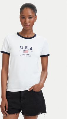 Bluzka damska Guess Jeans ze sklepu: MODIVO w kategorii: Bluzki damskie - zdjęcie WP-EBWP-BKLVO-LN0_0000306150003
