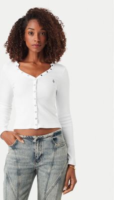 Bluzka damska Guess Jeans ze sklepu: MODIVO w kategorii: Bluzki damskie - zdjęcie WP-EBWP-BKLVO-LN0_0000306150324