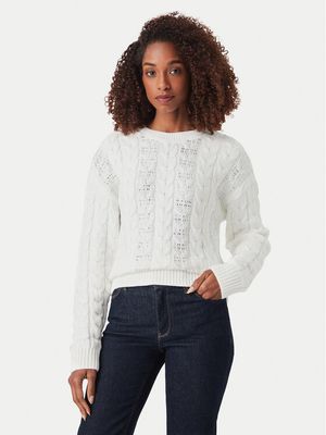 Sweter damski Guess ze sklepu: MODIVO w kategorii: Swetry damskie - zdjęcie WP-EBWP-BKLVO-LN0_0000306150744