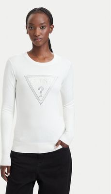 Sweter damski Guess ze sklepu: MODIVO w kategorii: Swetry damskie - zdjęcie WP-EBWP-BKLVO-LN0_0000306150881