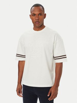 T-shirt męski casualowy Guess ze sklepu: MODIVO w kategorii: T-shirty męskie - zdjęcie WP-EBWP-BKLVO-LN0_0000306151413