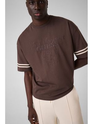 Guess - T-shirt męski ze sklepu: MODIVO w kategorii: T-shirty męskie - zdjęcie WP-EBWP-BKLVO-LN0_0000306151437