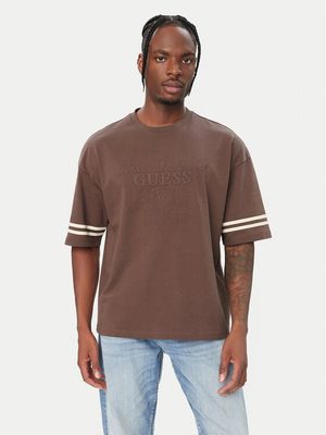 T-shirt męski w stylu młodzieżowym Guess ze sklepu: MODIVO w kategorii: T-shirty męskie - zdjęcie WP-EBWP-BKLVO-LN0_0000306151437