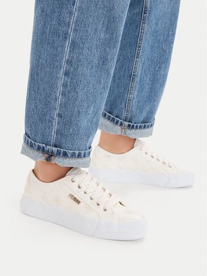 Buty sportowe damskie wiosenne Guess ze sklepu: MODIVO w kategorii: Buty sportowe damskie - zdjęcie WP-EBWP-BKLVO-LN0_0000306154674