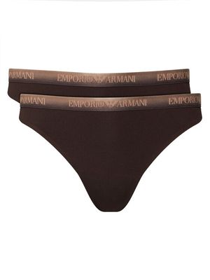 Majtki damskie bez wzorów Emporio Armani Underwear ze sklepu: MODIVO w kategorii: Majtki damskie - zdjęcie WP-EBWP-BKLVO-LN0_0000306159501