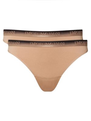 Majtki damskie z napisami Emporio Armani Underwear ze sklepu: MODIVO w kategorii: Majtki damskie - zdjęcie WP-EBWP-BKLVO-LN0_0000306159518
