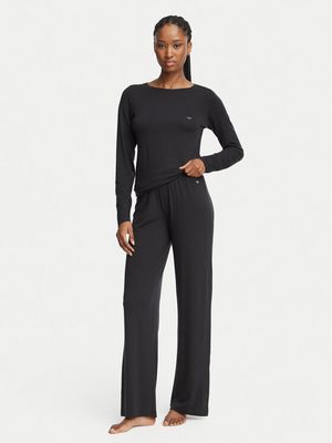 Piżama klasyczna gładka Emporio Armani Underwear ze sklepu: MODIVO w kategorii: Piżamy damskie