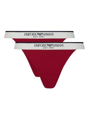 Emporio Armani Underwear - Majtki damskie z napisami klasyczne ze sklepu: MODIVO w kategorii: Majtki damskie - zdjęcie WP-EBWP-BKLVO-LN0_0000306159754