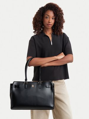 Shopper bag elegancka Tommy Hilfiger ze sklepu: MODIVO w kategorii: Torby Shopper bag - zdjęcie WP-EBWP-BKLVO-LN0_0000306163645
