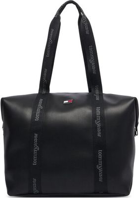 Shopper bag elegancka Tommy Jeans ze sklepu: MODIVO w kategorii: Torby Shopper bag - zdjęcie WP-EBWP-BKLVO-LN0_0000306165397