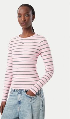 Bluzka damska Tommy Jeans ze sklepu: MODIVO w kategorii: Bluzki damskie - zdjęcie WP-EBWP-BKLVO-LN0_0000306167841