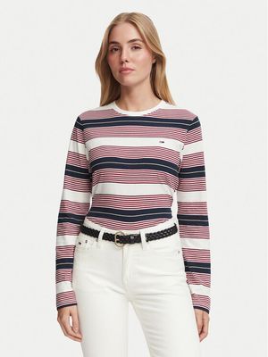 Tommy Jeans - Bluzka damska wiosenna ze sklepu: MODIVO w kategorii: Bluzki damskie - zdjęcie WP-EBWP-BKLVO-LN0_0000306168022