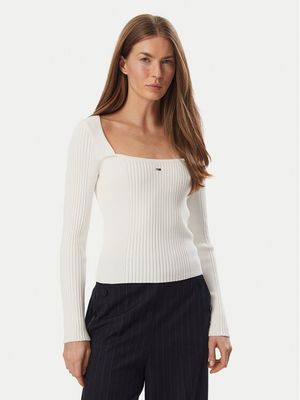 Tommy Jeans - Bluzka damska na wiosnę casual ze sklepu: MODIVO w kategorii: Bluzki damskie - zdjęcie WP-EBWP-BKLVO-LN0_0000306168060