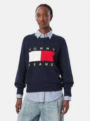 Sweter damski casualowy Tommy Jeans ze sklepu: MODIVO w kategorii: Swetry damskie - zdjęcie WP-EBWP-BKLVO-LN0_0000306168947