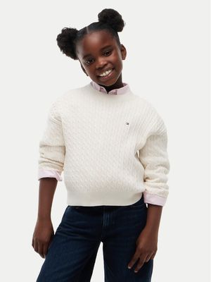 Sweter dziewczęcy jesienny Tommy Hilfiger ze sklepu: MODIVO w kategorii: Swetry dziewczęce