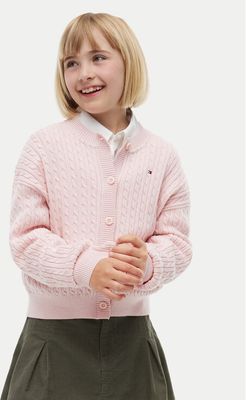 Sweter dziewczęcy na jesień Tommy Hilfiger ze sklepu: MODIVO w kategorii: Swetry dziewczęce - zdjęcie WP-EBWP-BKLVO-LN0_0000306171961