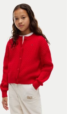 Tommy Hilfiger - Sweter dziewczęcy jesienny ze sklepu: MODIVO w kategorii: Swetry dziewczęce - zdjęcie WP-EBWP-BKLVO-LN0_0000306172012