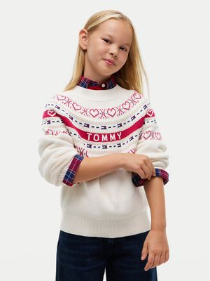 Sweter dziewczęcy jesienny Tommy Hilfiger ze sklepu: MODIVO w kategorii: Swetry dziewczęce