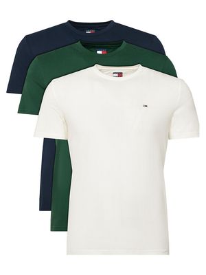 T-shirt męski casual Tommy Jeans ze sklepu: MODIVO w kategorii: T-shirty męskie - zdjęcie WP-EBWP-BKLVO-LN0_0000306174924