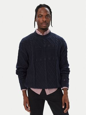 Sweter męski na zimę casualowy Tommy Jeans ze sklepu: MODIVO w kategorii: Swetry męskie - zdjęcie WP-EBWP-BKLVO-LN0_0000306175419