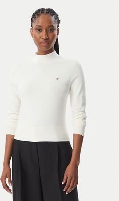 Sweter damski Tommy Hilfiger ze sklepu: MODIVO w kategorii: Swetry damskie - zdjęcie WP-EBWP-BKLVO-LN0_0000306176096