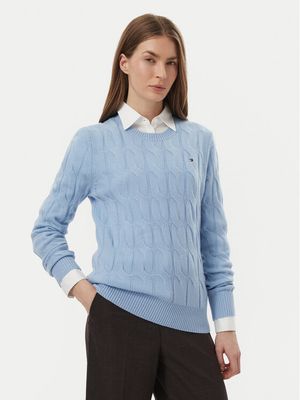 Sweter damski casual Tommy Hilfiger ze sklepu: MODIVO w kategorii: Swetry damskie - zdjęcie WP-EBWP-BKLVO-LN0_0000306177635