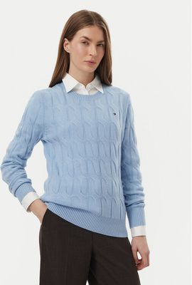 Sweter damski casual Tommy Hilfiger ze sklepu: MODIVO w kategorii: Swetry damskie - zdjęcie WP-EBWP-BKLVO-LN0_0000306177635