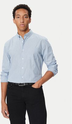 Koszula męska casual Calvin Klein ze sklepu: MODIVO w kategorii: Koszule męskie - zdjęcie WP-EBWP-BKLVO-LN0_0000306180222