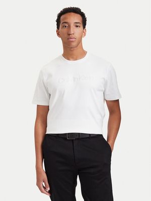 T-shirt męski casual Calvin Klein ze sklepu: MODIVO w kategorii: T-shirty męskie - zdjęcie WP-EBWP-BKLVO-LN0_0000306181526