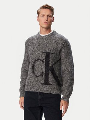 Sweter męski w stylu młodzieżowym Calvin Klein Jeans ze sklepu: MODIVO w kategorii: Swetry męskie - zdjęcie WP-EBWP-BKLVO-LN0_0000306186125