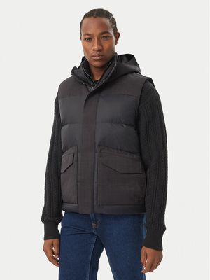 czarny Kamizelka męska jesienna Calvin Klein Jeans ze sklepu: MODIVO w kategorii: Kamizelki męskie