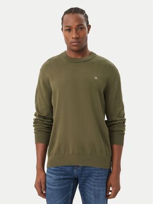 zielony Sweter męski Calvin Klein Jeans ze sklepu: MODIVO w kategorii: Swetry męskie