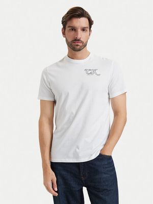 T-shirt męski casual Calvin Klein Jeans ze sklepu: MODIVO w kategorii: T-shirty męskie - zdjęcie WP-EBWP-BKLVO-LN0_0000306186897