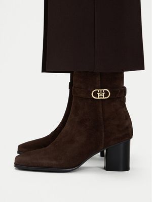 Botki jesienne Tommy Hilfiger ze sklepu: MODIVO w kategorii: Botki - zdjęcie WP-EBWP-BKLVO-LN0_0000306190955
