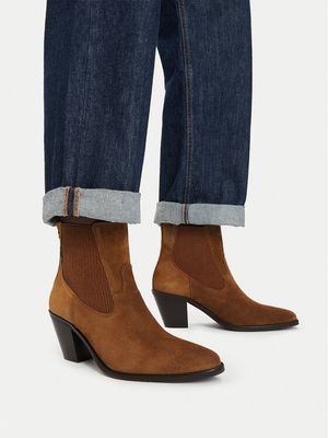 Botki jesienne Tommy Hilfiger ze sklepu: MODIVO w kategorii: Botki