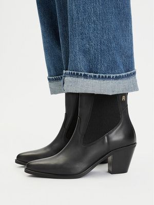 Botki jesienne Tommy Hilfiger ze sklepu: MODIVO w kategorii: Botki - zdjęcie WP-EBWP-BKLVO-LN0_0000306194526