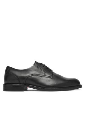 Buty eleganckie męskie jesienne Tommy Hilfiger ze sklepu: MODIVO w kategorii: Buty eleganckie męskie - zdjęcie WP-EBWP-BKLVO-LN0_0000306195387